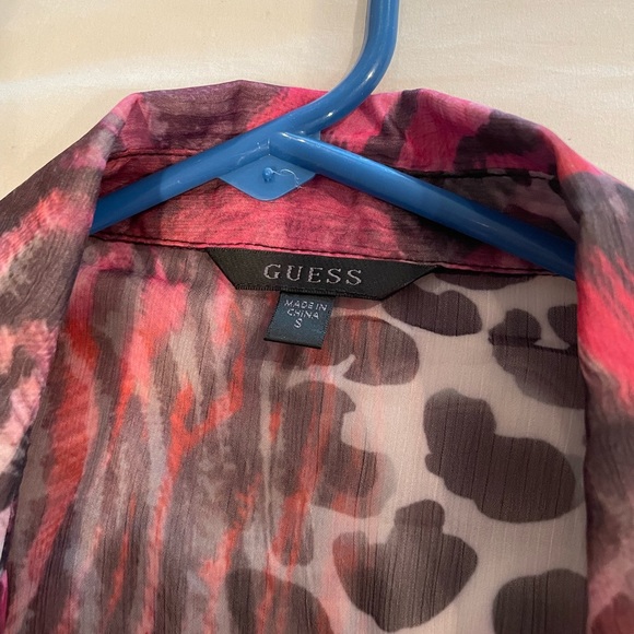 Guess Long Sleeve Button Down Top - Picture 3 of 6